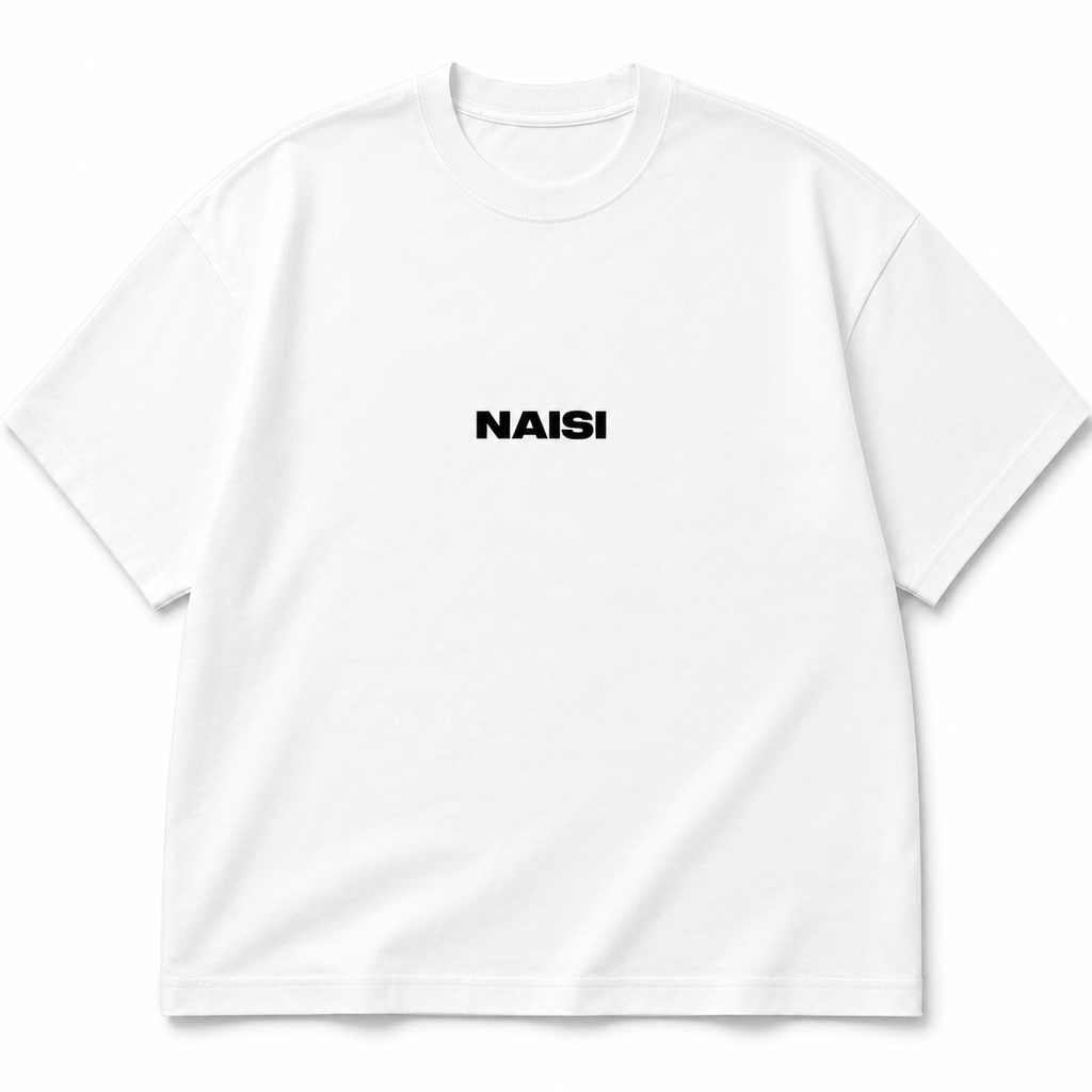 Frangipani White Oversized Tee