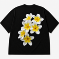 Black Frangipani Oversized Tee